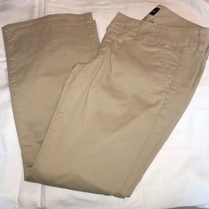 Khaki pants size 6 short flare