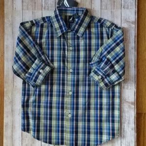 Plaid button down shirt