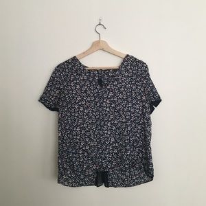 Zara floral blouse