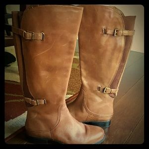 Camel colored leather boots , make offers!