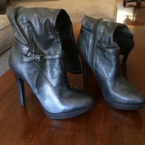 Knee high leather boots