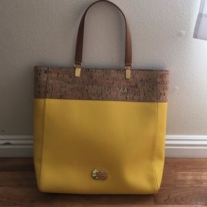 Ralph Lauren cork & leather shopper bag