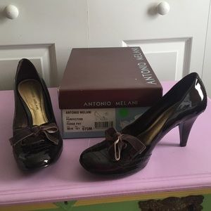 Antonio Melani 7.5 Fudge Patent Heels