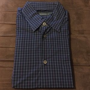 Blue Plaid Ermenegildo Zenga Dress Shirt