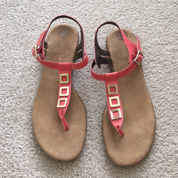 Coral sandals