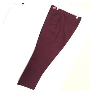 banana republic burgundy ankle pants size 6