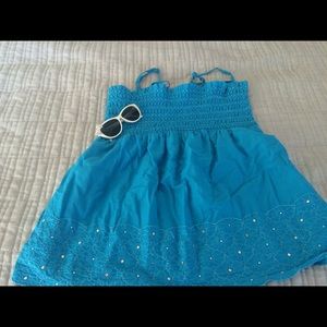 Limited Baby blue sequin top