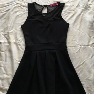 black mesh dress