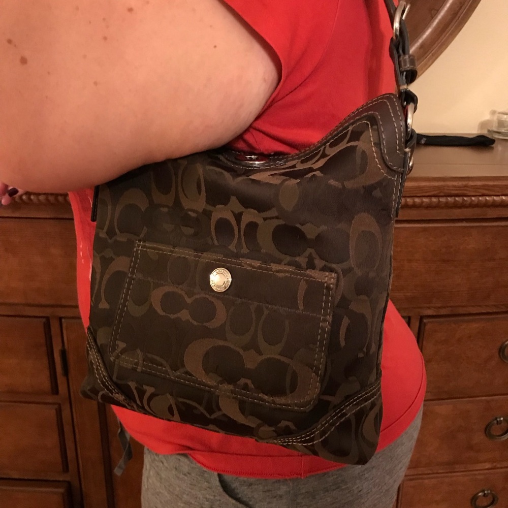 Combo ! Brown sign authentic coach purse /wallet - Picture 8 of 8