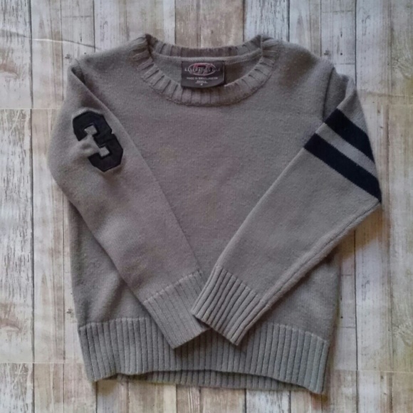 Crew neck varsity sweater