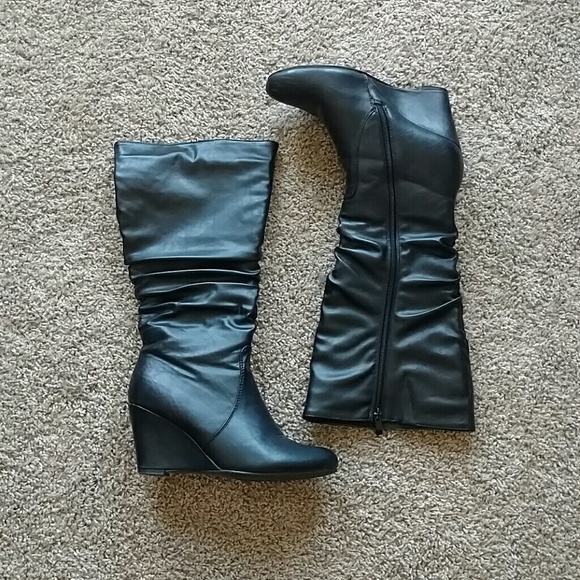 Wedged Heel Boots