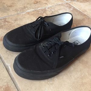 Black Vans. Size 10.5