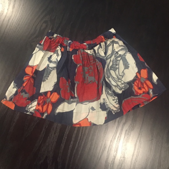 Hollister multi print lined mini skirt
