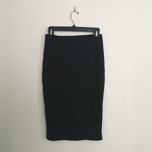 Basic black pencil skirt