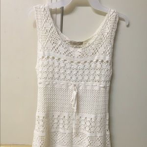 White crochet dress