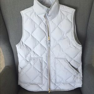 J Crew quilted down vest