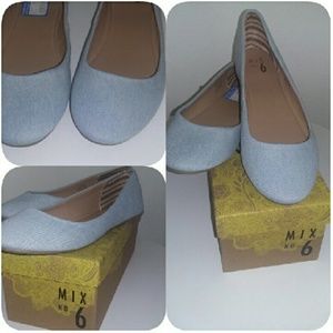 New Denim Flats Sz10