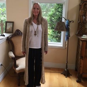 Free people long sweater- necklace not included pf