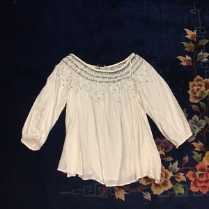 Zara White and Black blouse