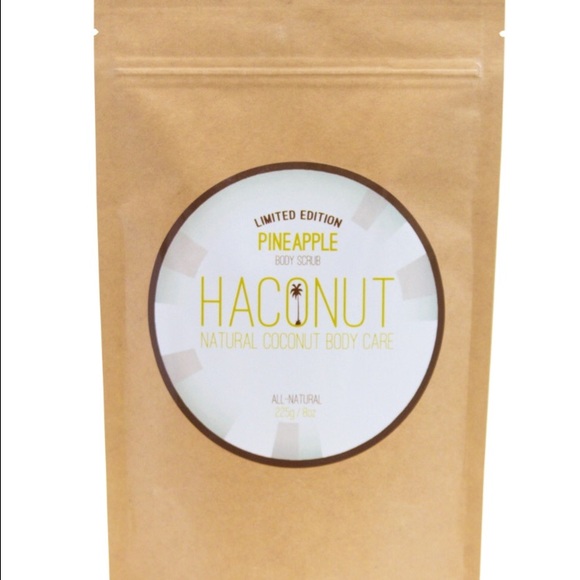 Haconut limited edition pineapple body scrub