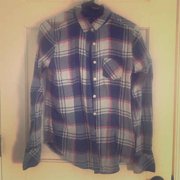 Plaid button down