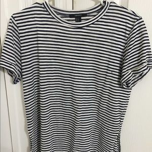 Forever 21 navy/white striped tee