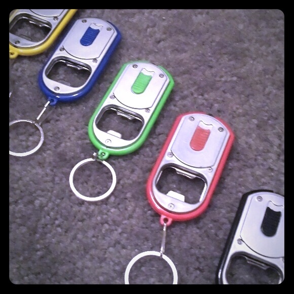 50 BOTTLE OPENER/FLASHLIGHT KEYCHAINS