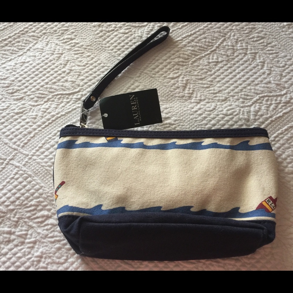 Lauren Ralph Lauren Cosmetic Wrist Bag Bouy Print