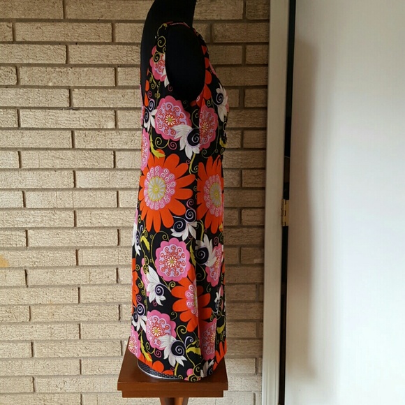 SOLD Floral Trina Turk dress sz 10 - Picture 3 of 4