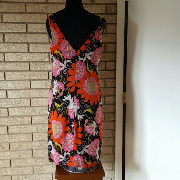 SOLD Floral Trina Turk dress sz 10 - Picture 4 of 4