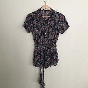 Pinkyotto paisley romper