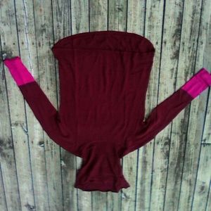 Wool cowl neck sweater
