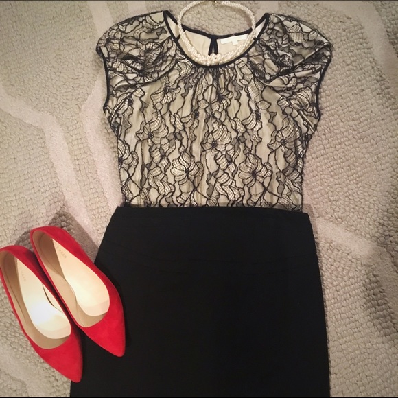 Zac Posen Lace-covered Satin Cap Sleeve Blouse