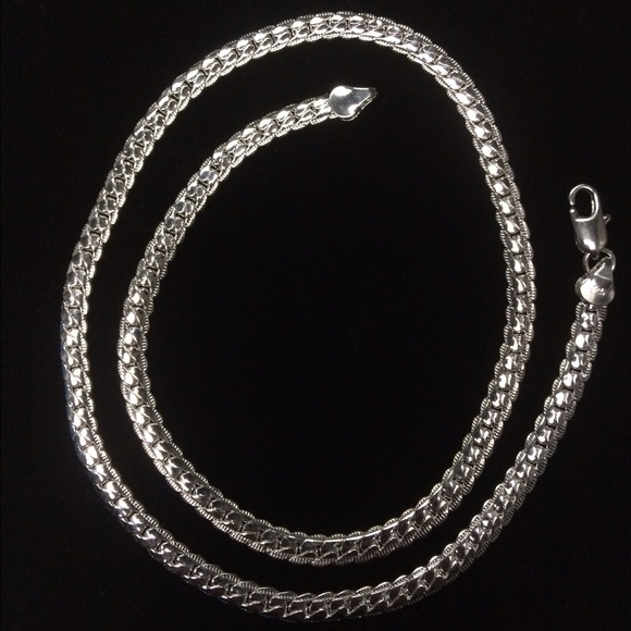 Sterling Silver Neck Chain - Unisex - Picture 3 of 4