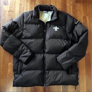 Authentic New Orleans Saints Nike down puffer coat