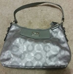 Silver Coach Purse