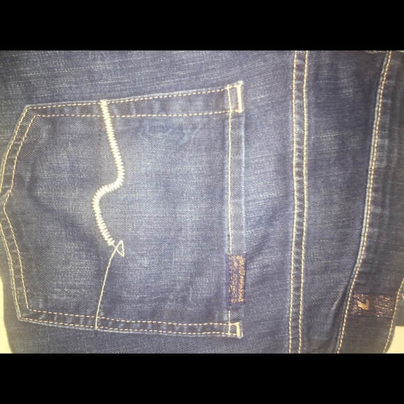 Dark blue jeans