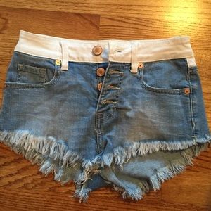 Kendall & Kylie High Rise Jean Shorts