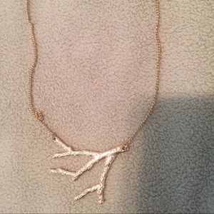Gold branch necklace, NWOT