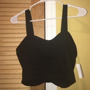 Black crop top