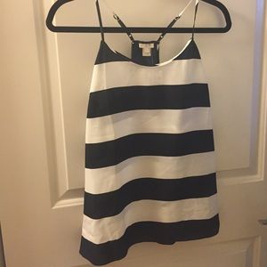 Striped jcrew tank