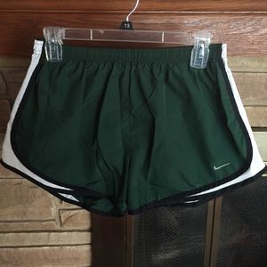 Dark Green Nike Running Shorts