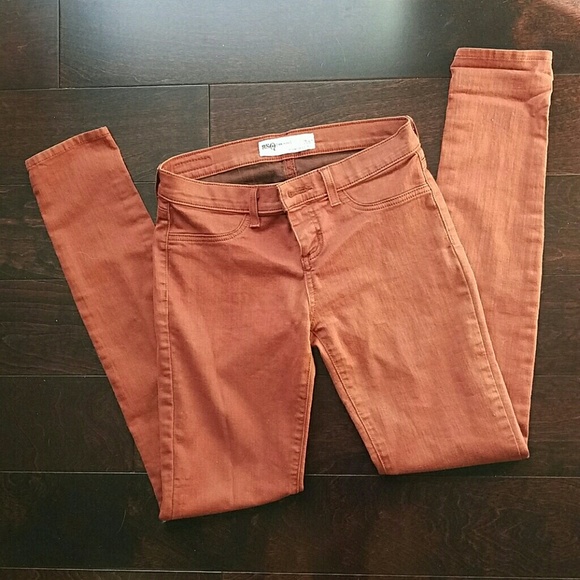 Tillys RSQ Burnt Orange Miami Jegging Jeans 3R - Picture 1 of 3