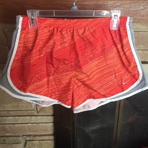 Orange and Gray Nike Shorts