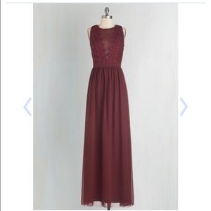 Chi Chi London Burgundy Maxi Dress