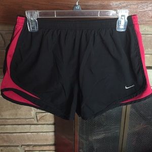 Black and Dark Pink Nike Shorts