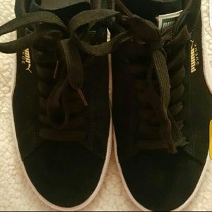 Black Puma Suede