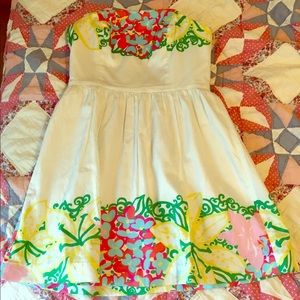 Lilly Pulitzer Lottie Resort Strapless Dress🌺