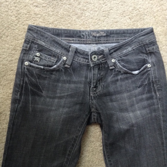 Miss Me Dark Gray Distressed Jeans 25 - Picture 2 of 4
