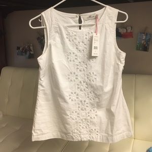 Vineyard Vines White Sleeveless Top